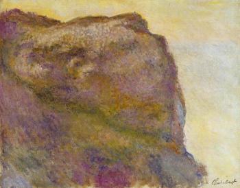 Claude Oscar Monet : On the Cliff at Petit Ailly